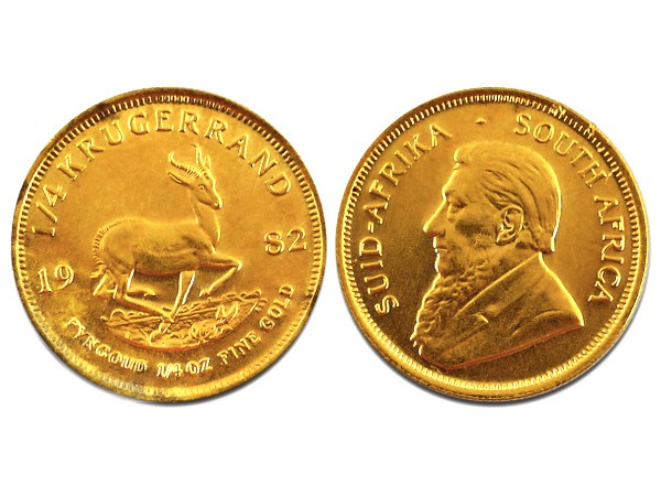 1982南非富格林22k金币1/4oz
