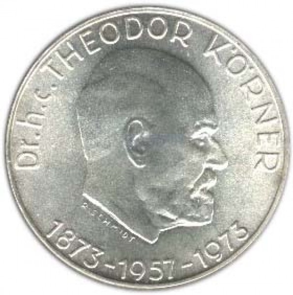 1973奧地利西奧多克爾納誕辰一百週年珍藏幣