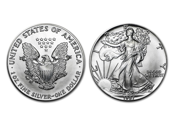 1987美國鷹揚銀幣1盎司