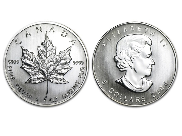 2008加拿大楓葉銀幣1盎司
