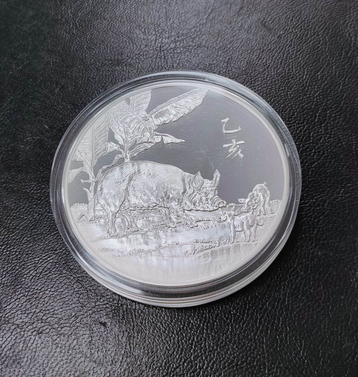 中国記念銀币 1995年桃园三结义 5oz 稀少 上海造币厂银-