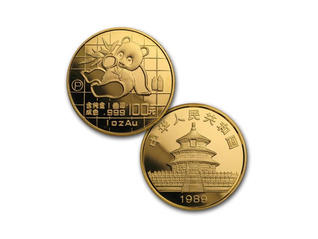 1989中國熊貓金幣套組五枚1.9盎司 商品圖