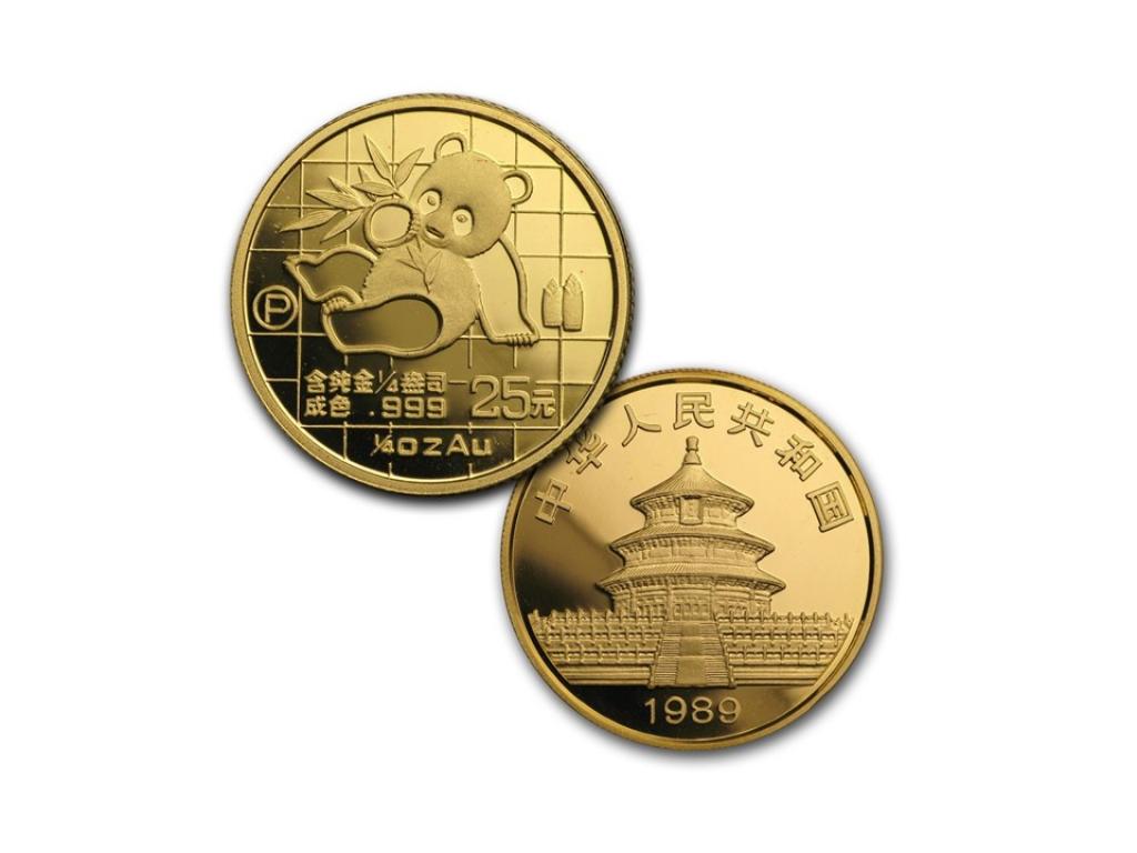 1989中國熊貓金幣套組五枚1.9盎司 商品圖