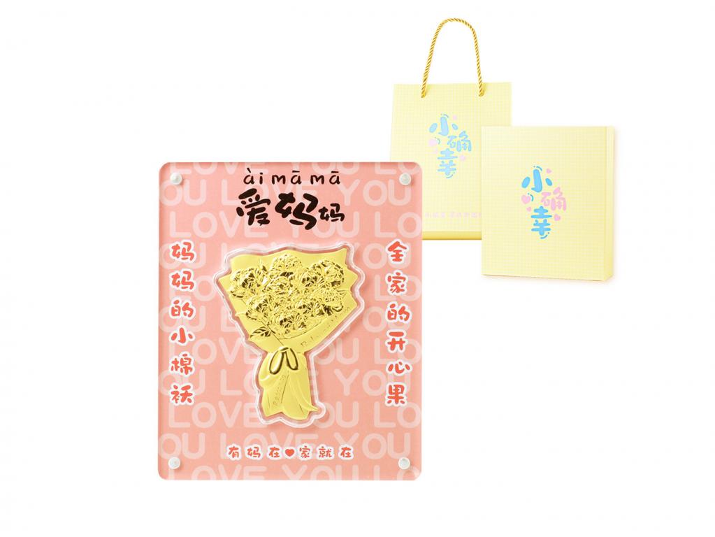 黃金擺件-母親節花束 0.3克 商品圖