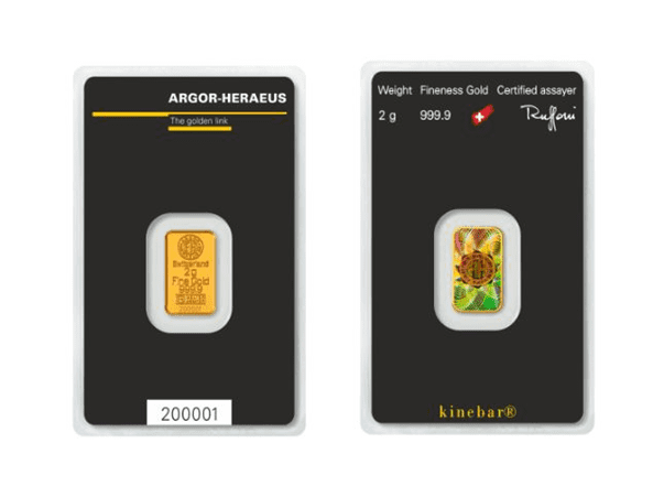 Heraeus賀利氏金條2克幻彩版 商品圖