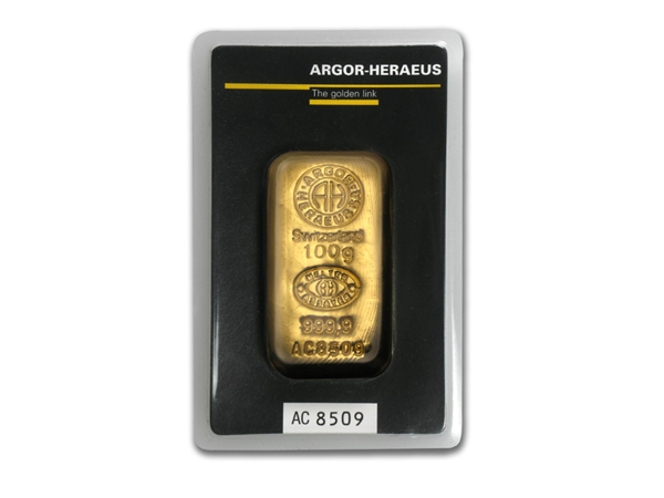 Heraeus賀利氏澆鑄金條100克 商品圖