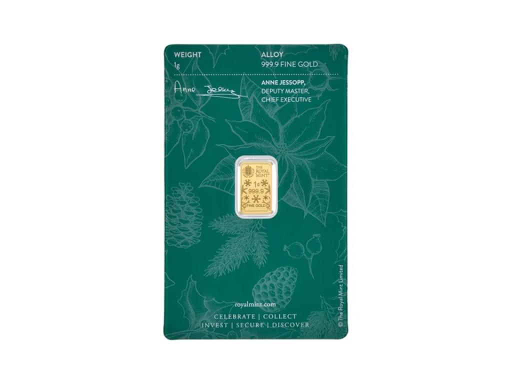 英國皇家聖誕快樂金條1克 商品圖