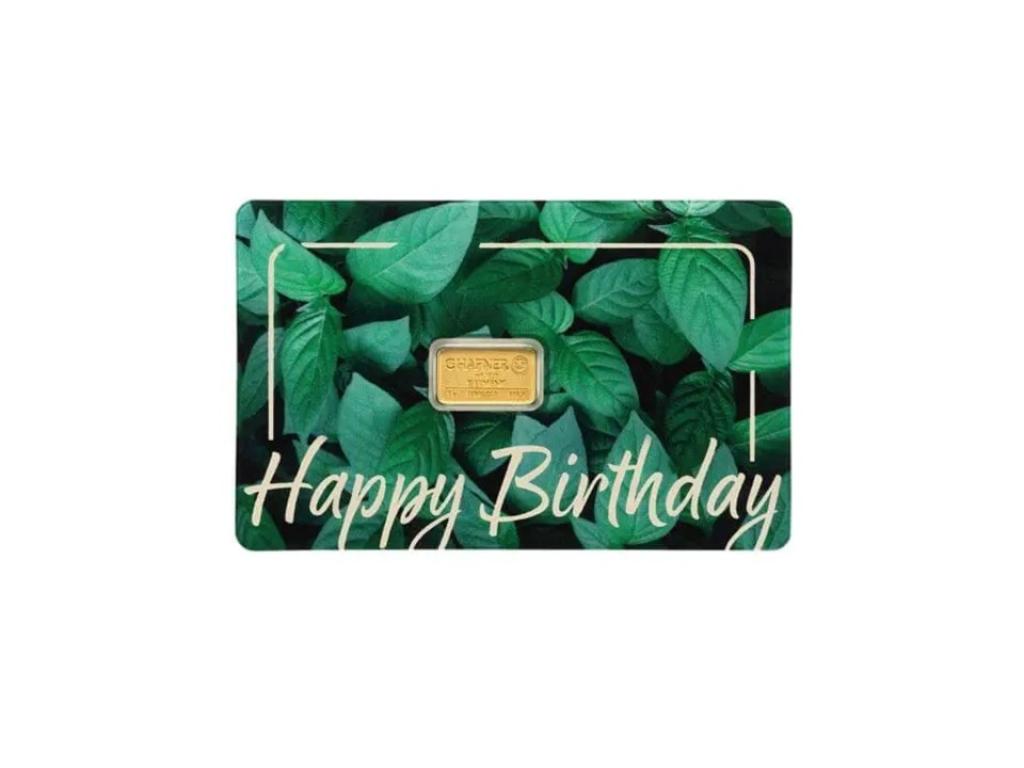 德國C.HAFNER哈夫納生日快樂金條1克 商品圖