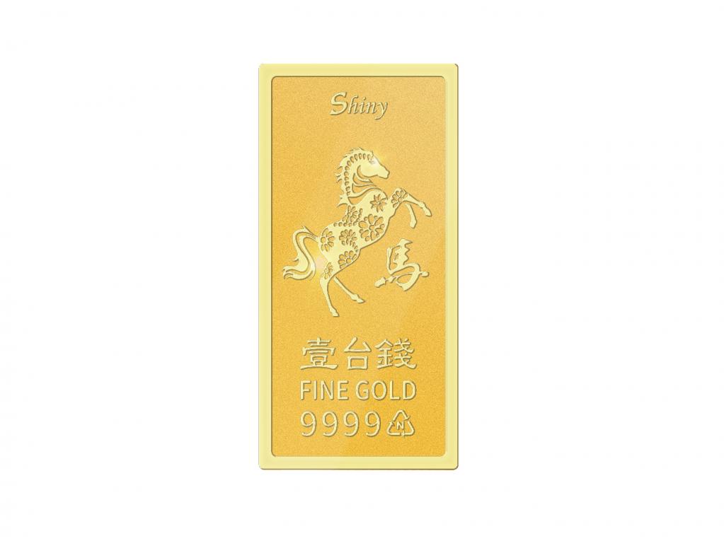 炫麗駿馬紀念金條1錢 商品圖