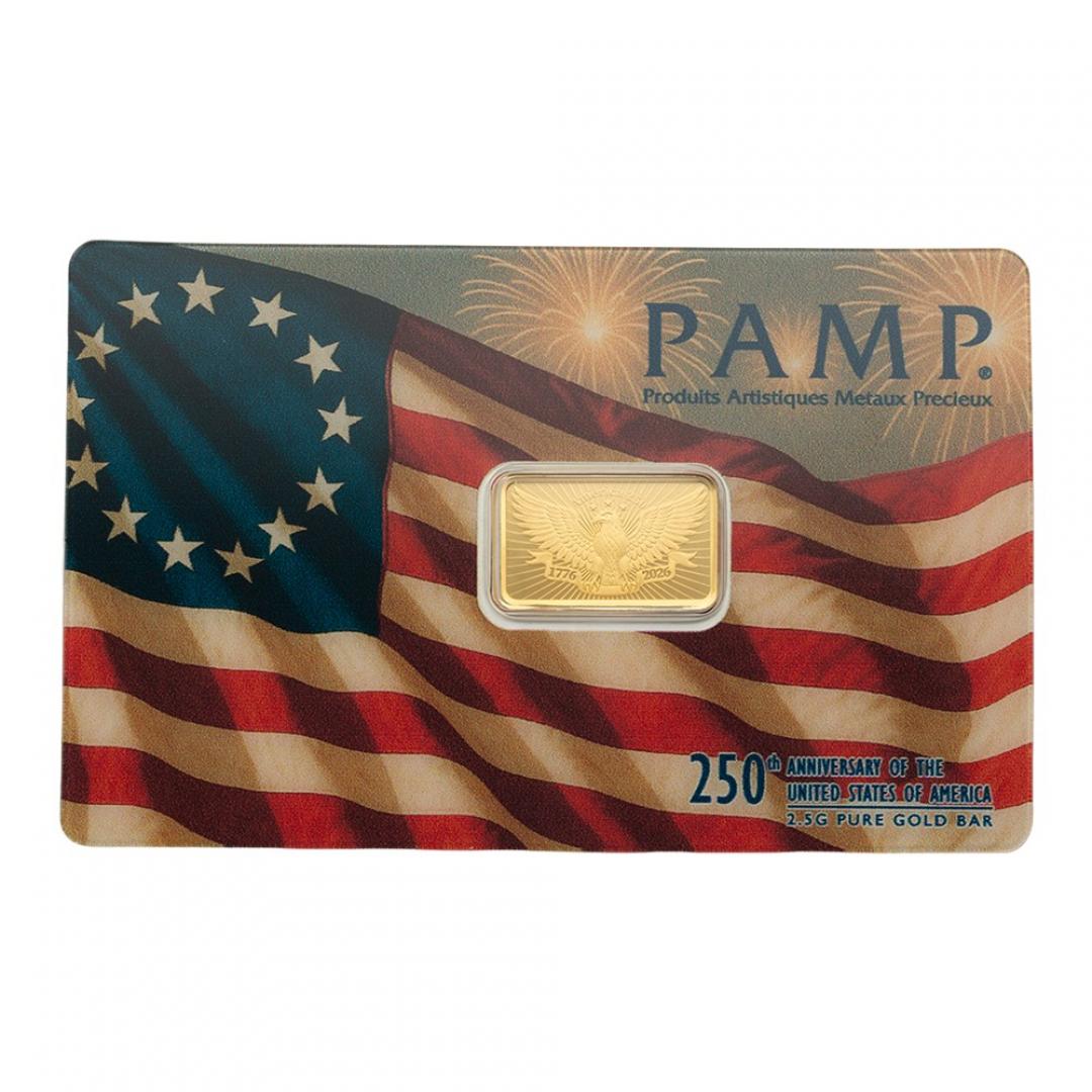 PAMP美國250週年紀念金條2.5克 商品圖