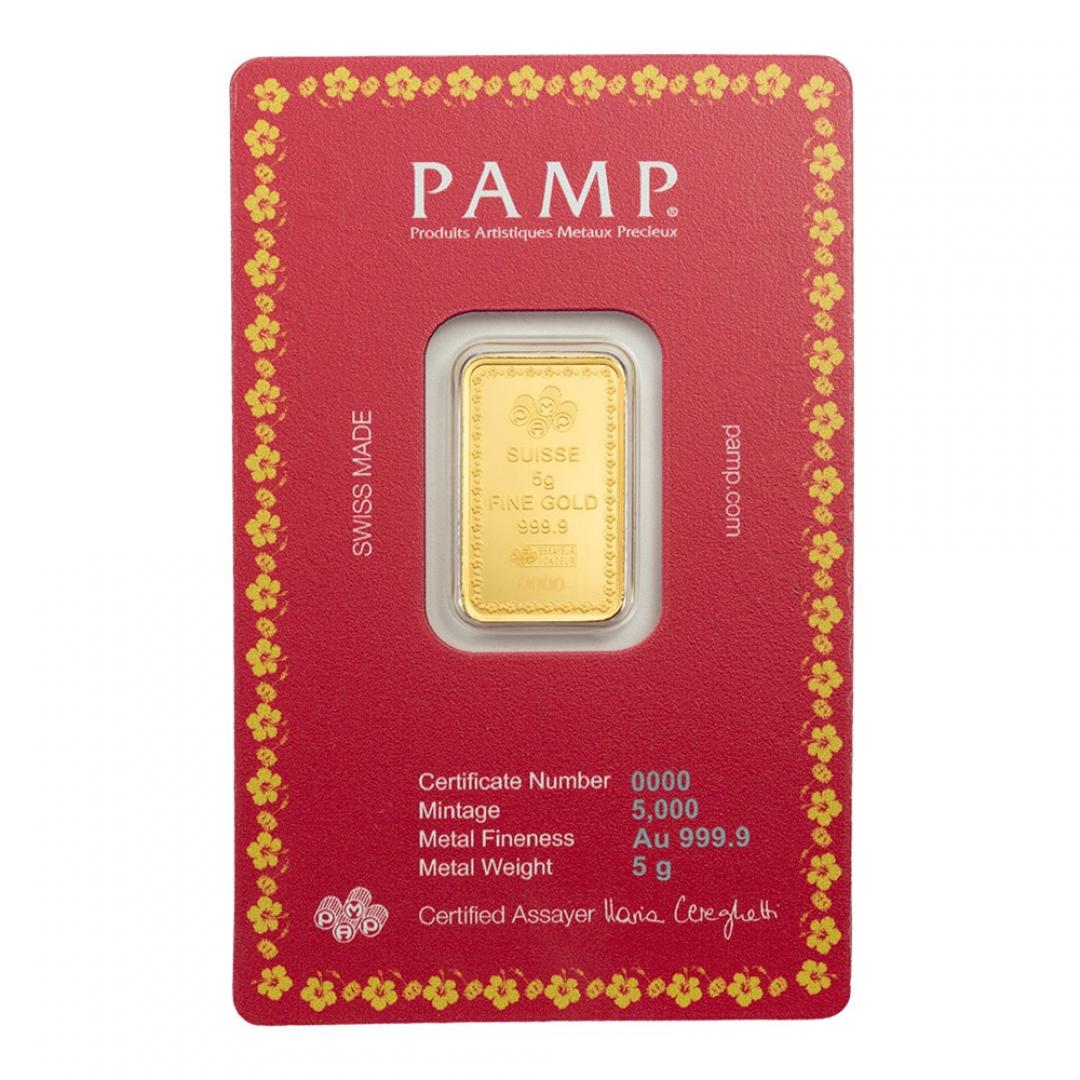 2026PAMP排燈節 - 財富吉祥女神與聖牛金條5克 商品圖