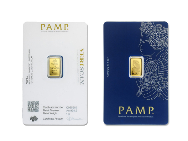 PAMP財富女神金條1克 商品圖