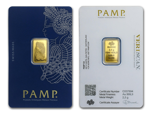 PAMP財富女神金條2.5克 商品圖