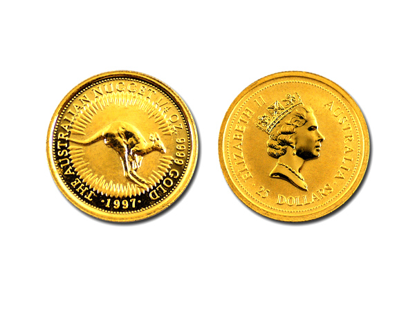 1997澳洲袋鼠金幣0.25盎司 商品圖