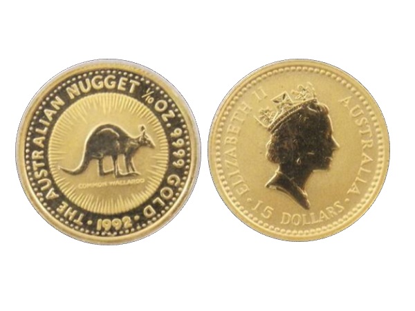 1992澳洲袋鼠金幣0.1盎司 商品圖