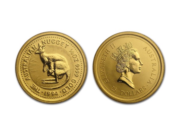 1994澳洲袋鼠金幣0.25盎司 商品圖