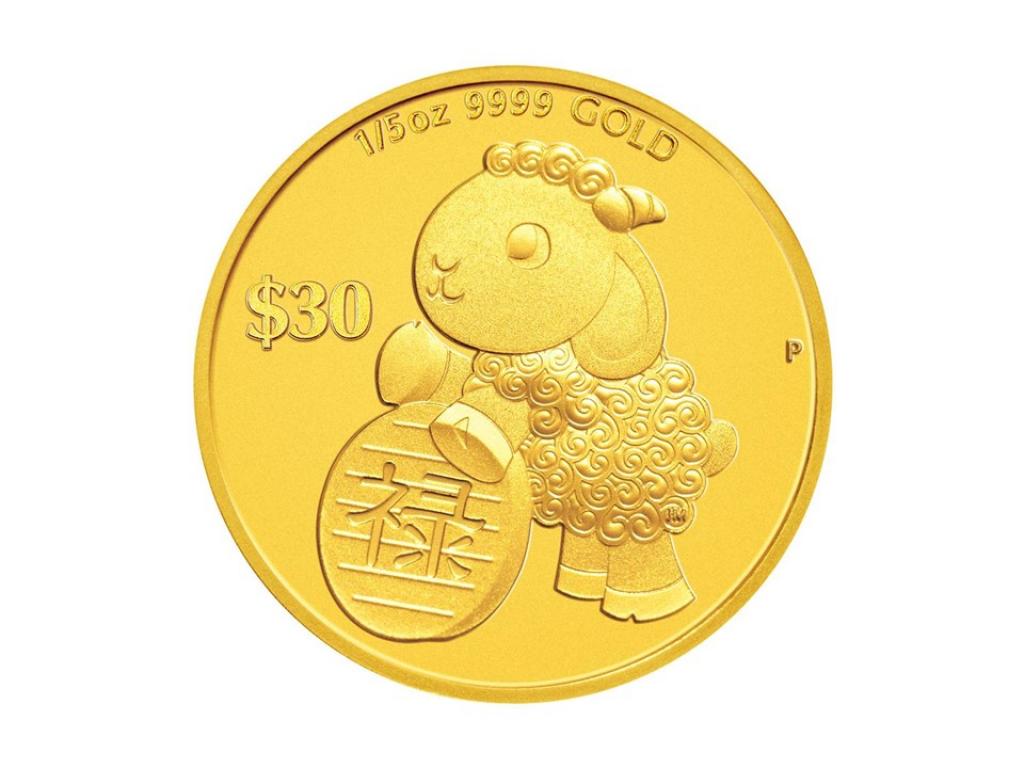 2015澳洲福祿壽吉利金羊紀念金幣0.6盎司 商品圖