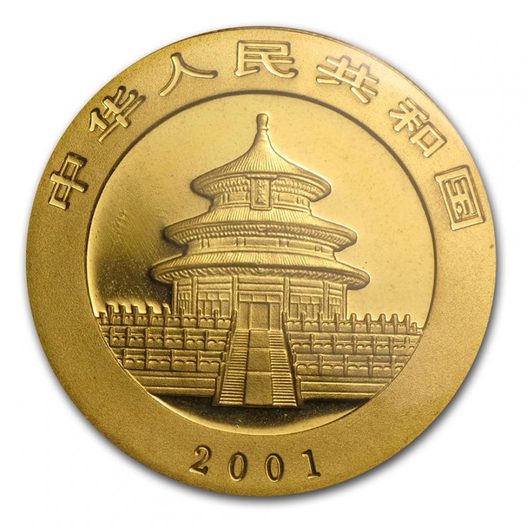 2001中國熊貓金幣1盎司 商品圖
