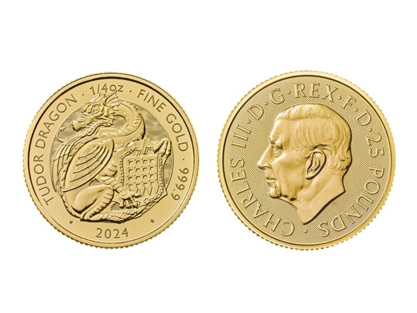 2024英都鐸獸威爾斯龍金幣0.25盎司 商品圖
