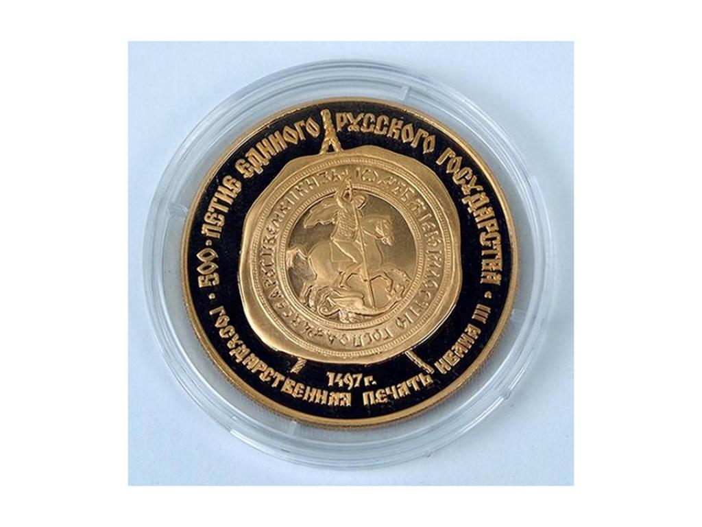 1989俄羅斯建國500周年紀念K金幣0.5盎司 商品圖