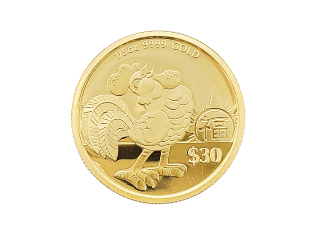 2017臺銀福祿壽吉利金雞紀念金幣0.2盎司 商品圖