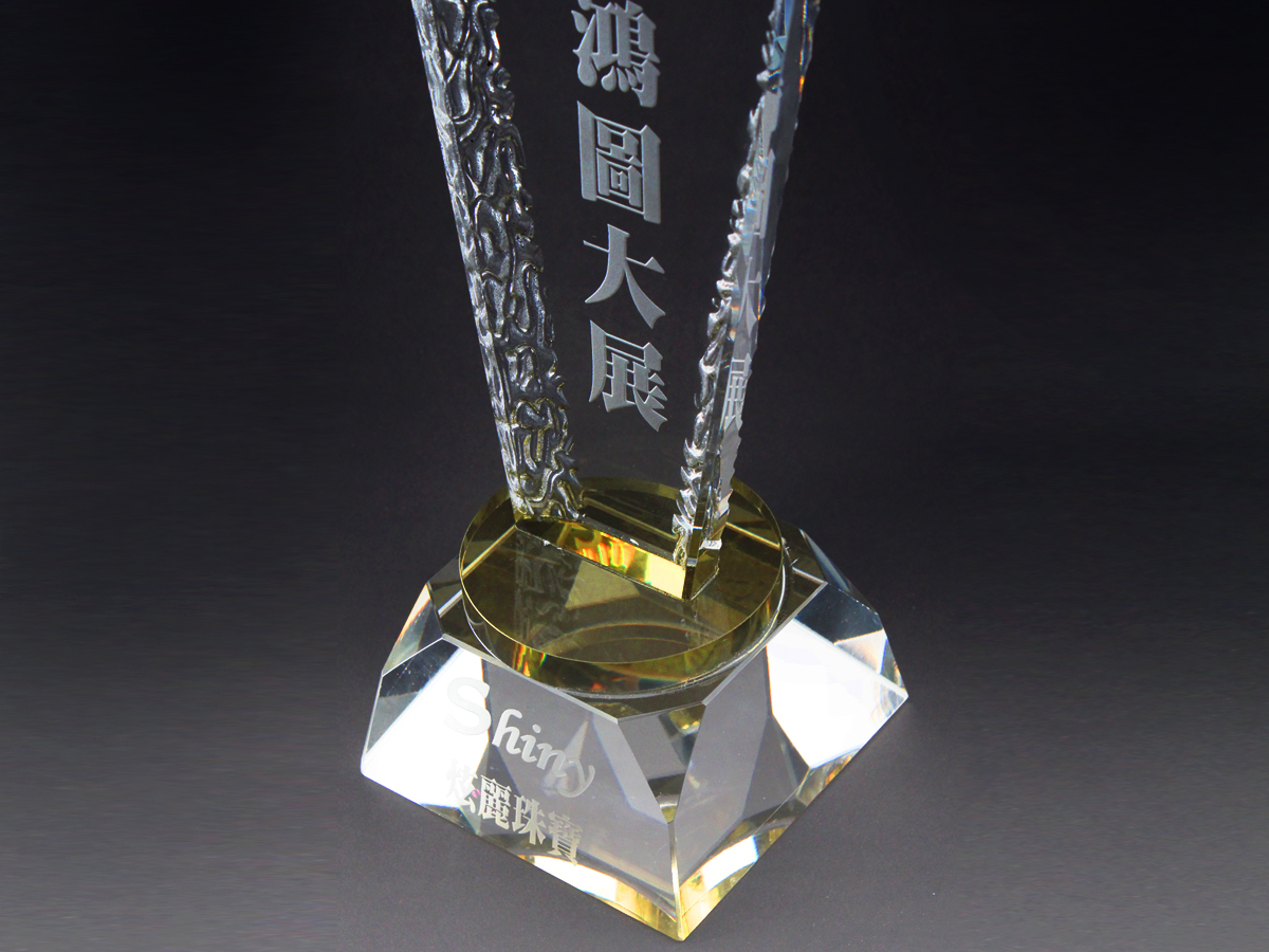 不等邊三角水晶座 商品圖
