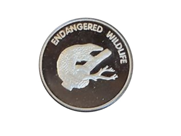 2005馬拉威10元精鑄幣-瀕危野生動物穿山甲約23克 商品圖