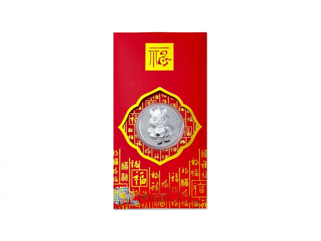 純銀999馬年紅包袋 0.16克 - 馬上有福 商品圖