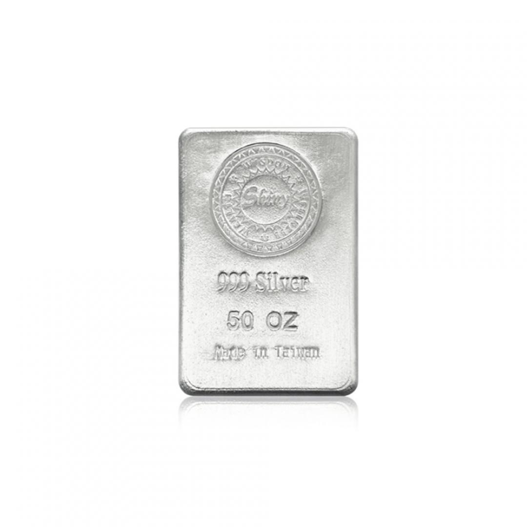 炫麗銀磚50盎司平裝版（.999） 商品圖