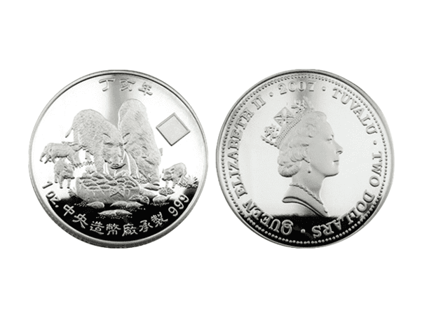 2007中央造幣廠丁亥豬年銀幣1盎司(無盒) 商品圖