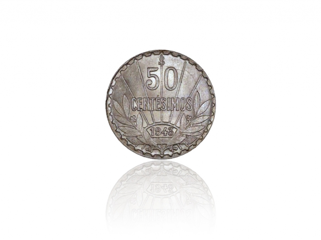 1943烏拉圭50分幣 商品圖
