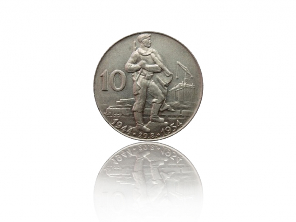 1954捷克斯洛伐克10克朗銀幣 商品圖