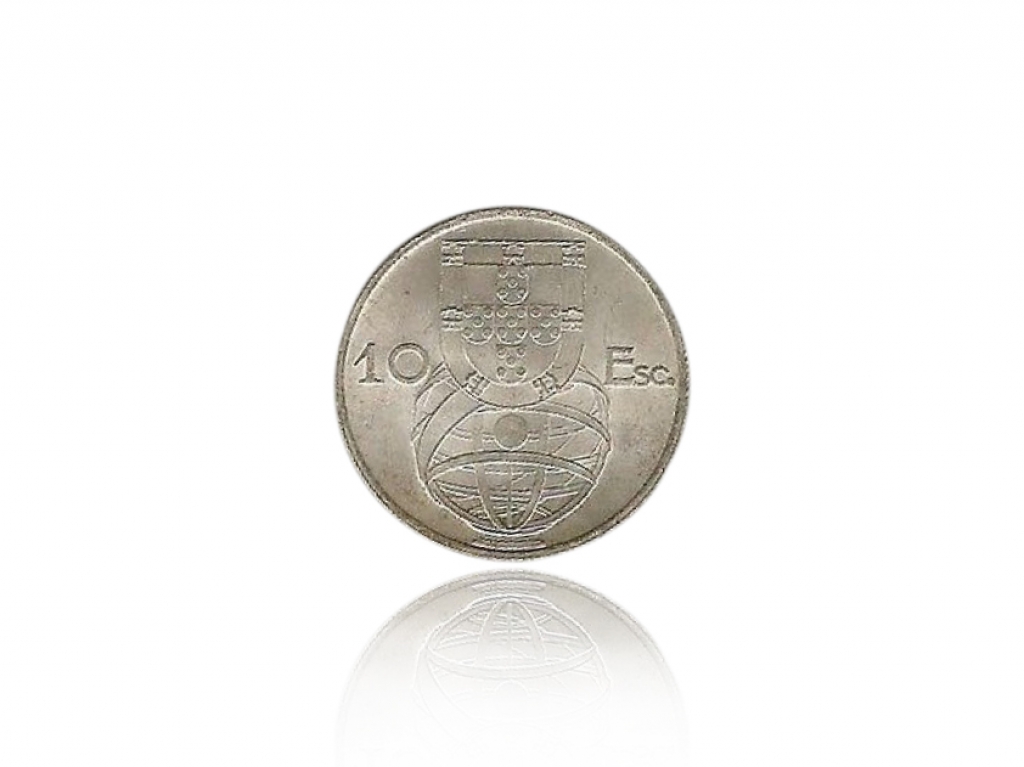 1955葡萄牙10埃斯庫多 帆船銀幣 商品圖
