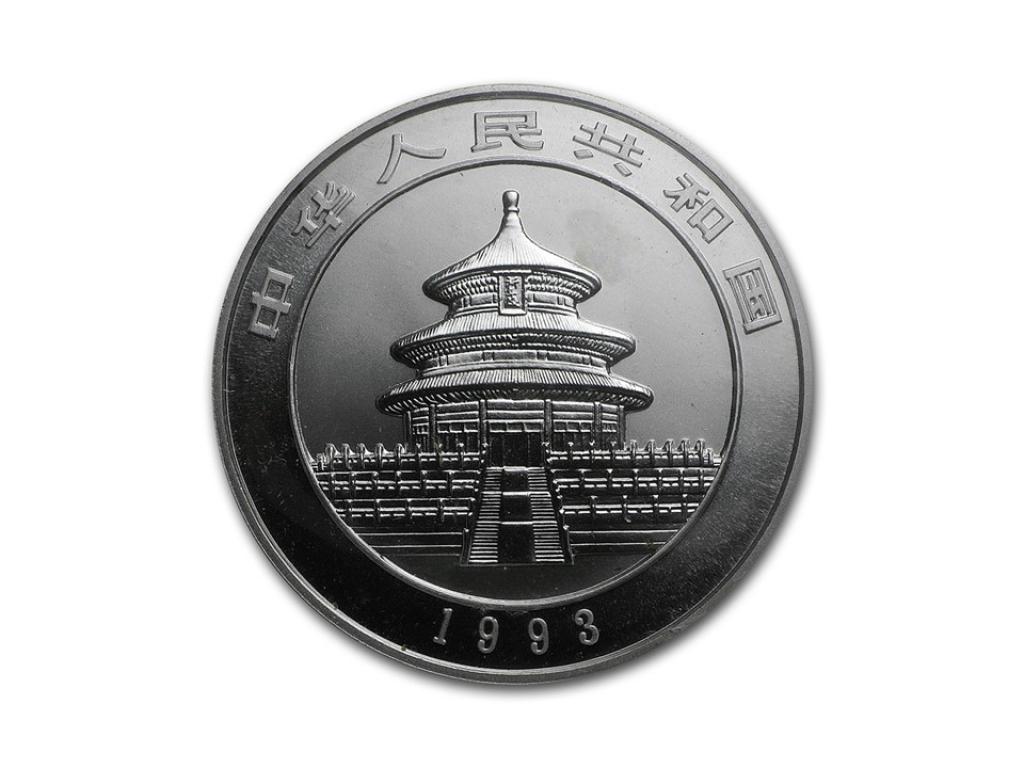 1993中國熊貓銀幣1盎司 商品圖