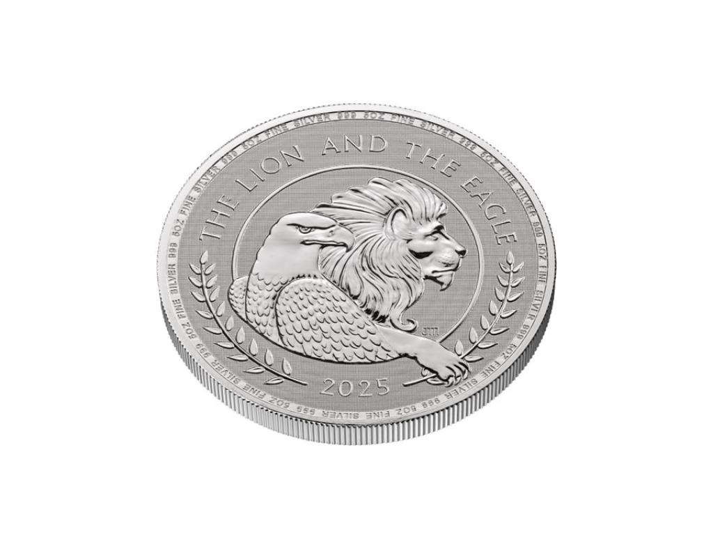 2025英國皇家英國獅與美國鷹銀幣5盎司 商品圖
