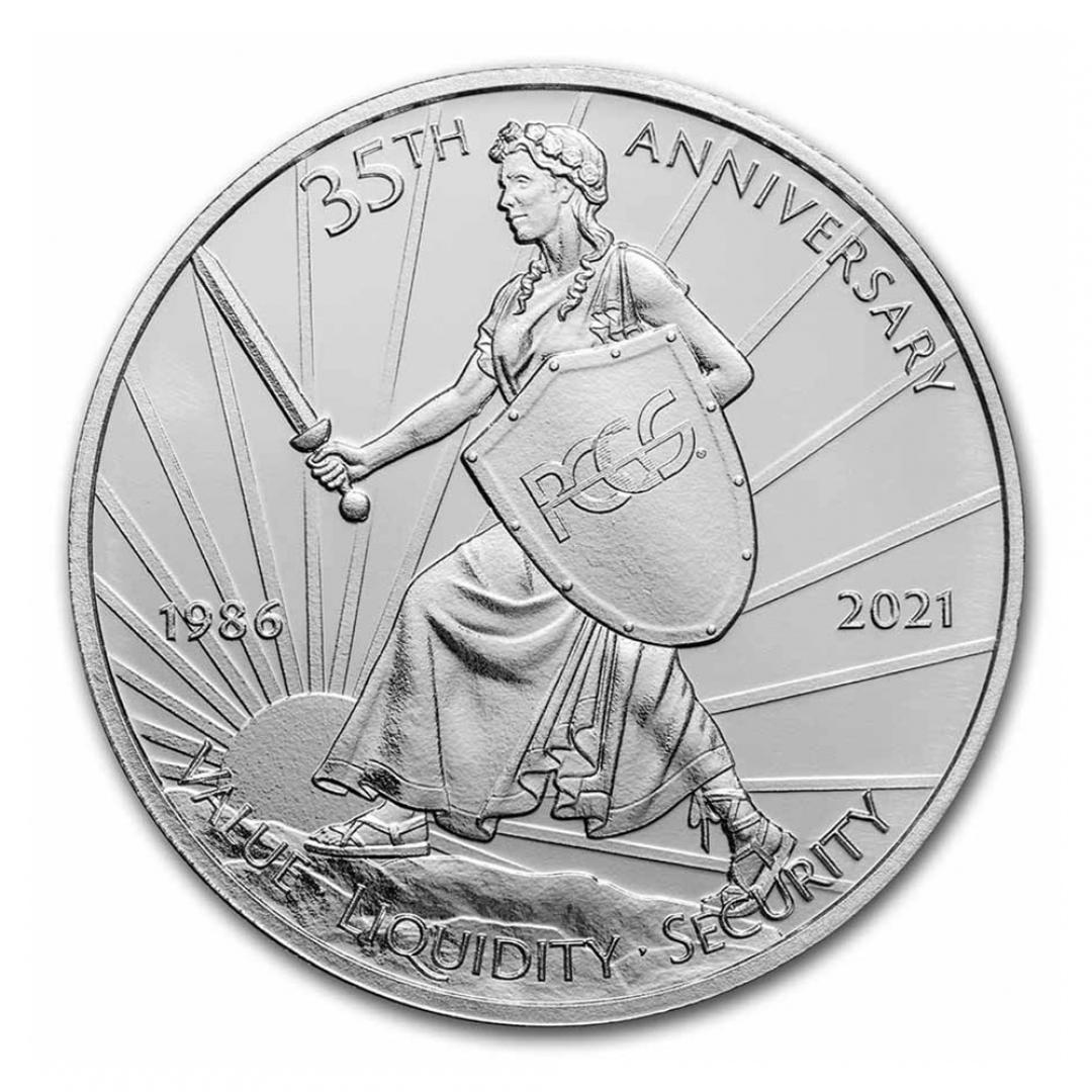 2021紐埃PCGS35週年紀念銀幣1盎司 商品圖