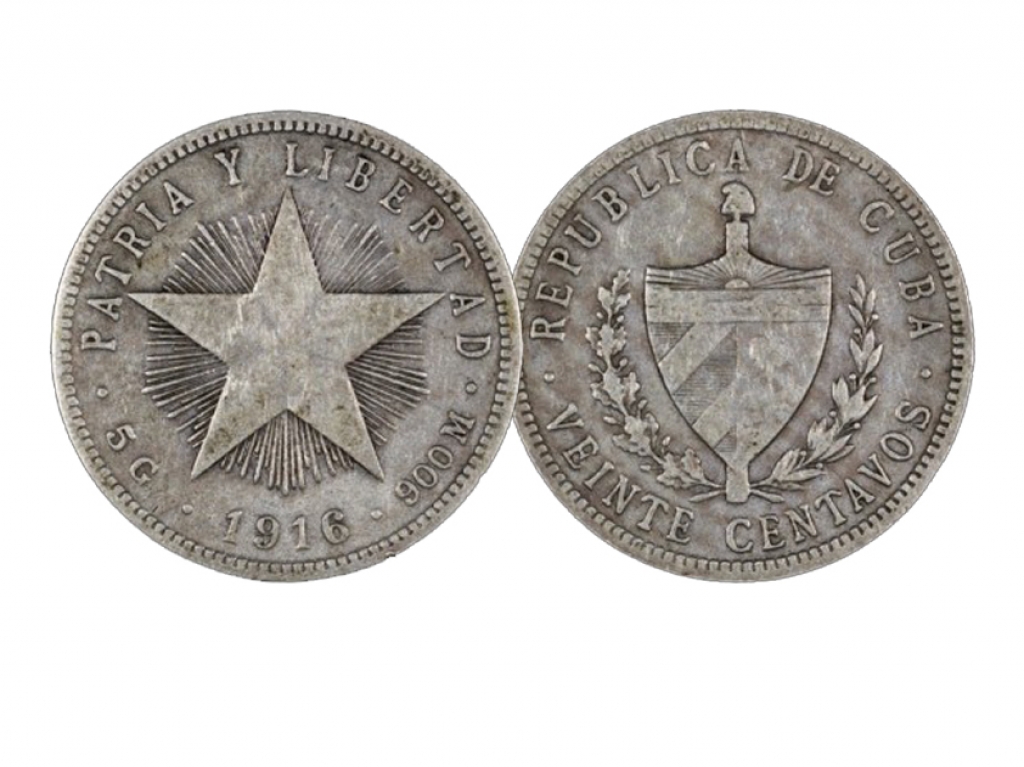 1916古巴20分幣 商品圖