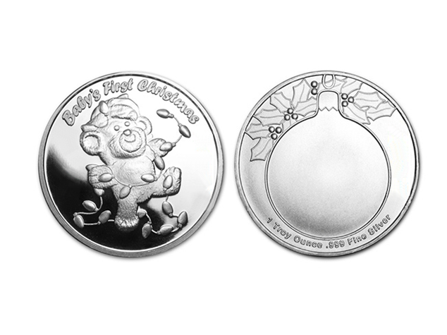 聖誕寶貝熊銀幣1盎司 商品圖