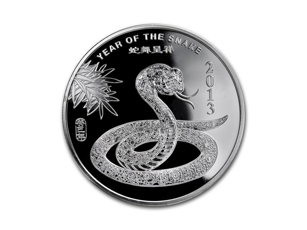 2013美國生肖蛇年銀幣0.5盎司 商品圖