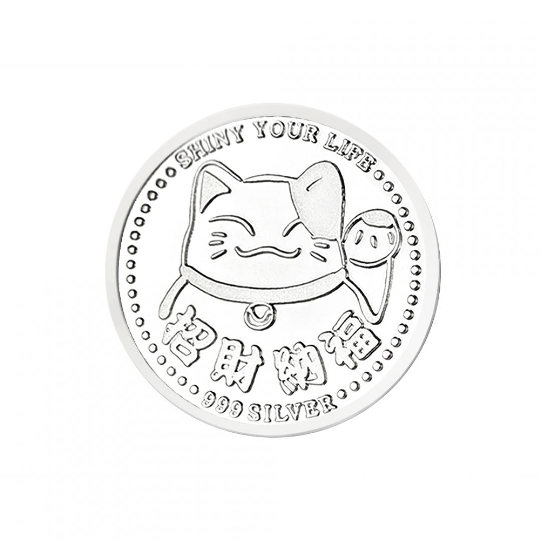 炫麗感恩招財銀幣3.5錢 商品圖