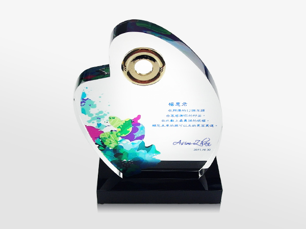 金幣水晶獎座 商品圖