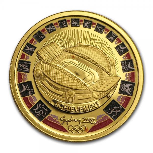 2000澳洲雪梨奧運精鑄金幣10克(體育場) 商品圖