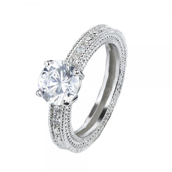 925純銀經典女戒-眾星之冠 商品圖