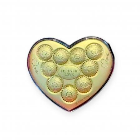 黃金擺件-愛心禮盒 巧克力造型 0.05克 商品圖