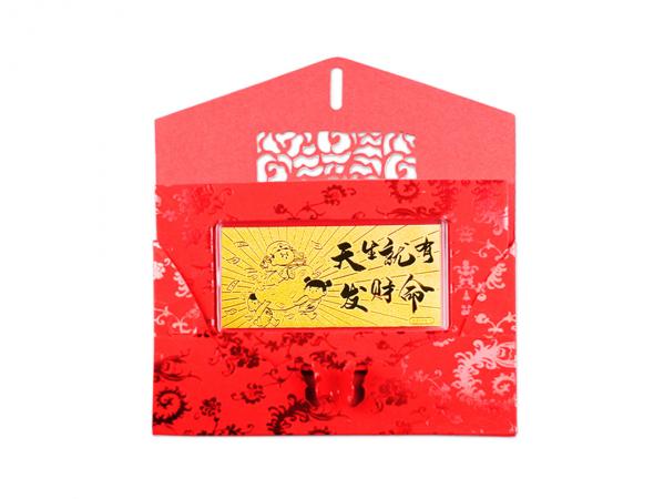 黃金紅包袋-天生就有發財命 1克 商品圖