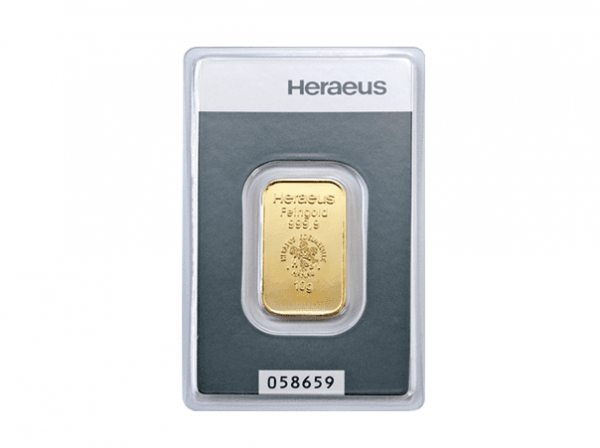 Heraeus賀利氏金條10克 商品圖