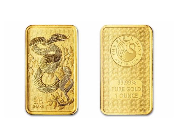 2025伯斯鑄幣廠生肖蛇年金條1盎司 商品圖