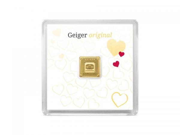 德國Geiger Edelmetalle金條1克(愛情版) 商品圖