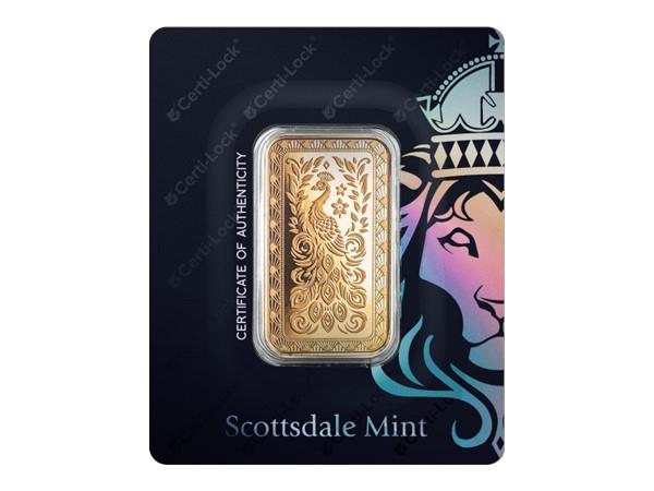 Scottsdale獅王金條1盎司-輝煌孔雀 商品圖