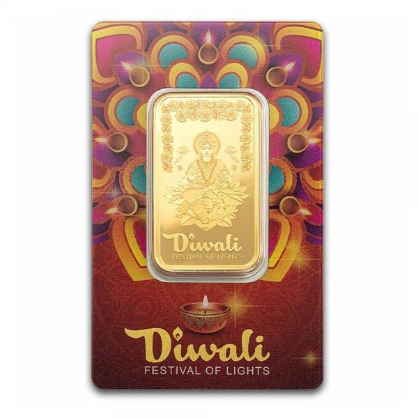 2025PAMP排燈節 – 財富吉祥女神與彩砂花樣金條1盎司 商品圖